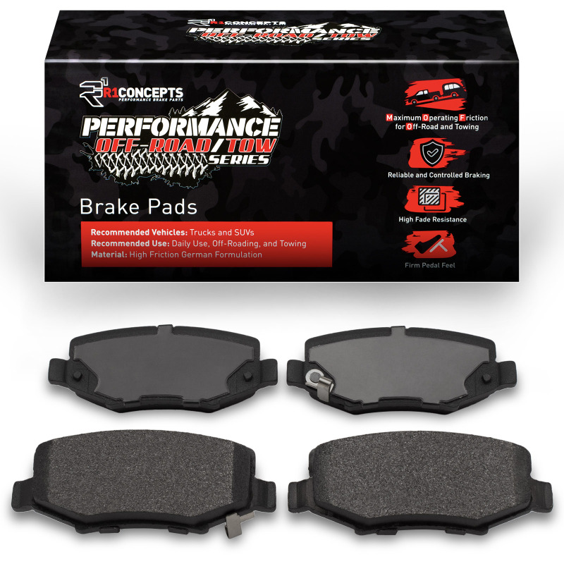 Jeep Wrangler Brake Pads - Rear - R1 Concepts - Off-Road/Tow - `07-`18